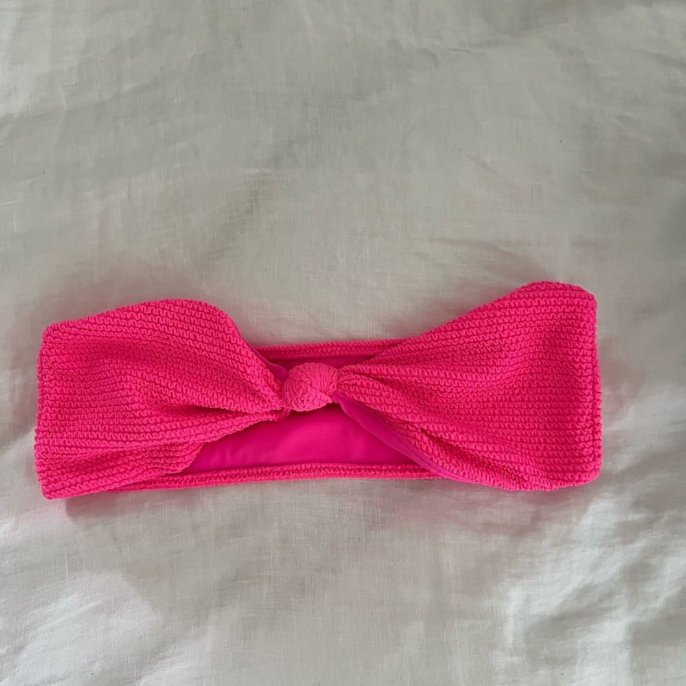 Bandeau Bikini Top - Hot Pink